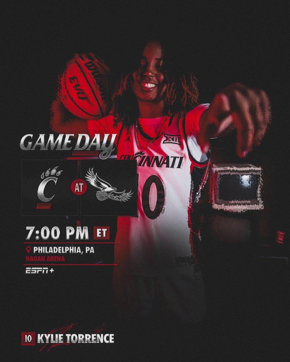 Midweek hoops in Philly 🏀

🔗: linktr.ee/gobearcatswbb