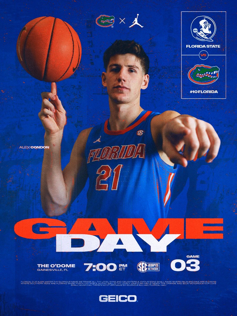 back in the dome

📍 o'dome
🆚 fsu
🕖 7pmET
🎟️ bit.ly/47Day1i

#GoGators | <a href="/GEICO/">GEICO</a>