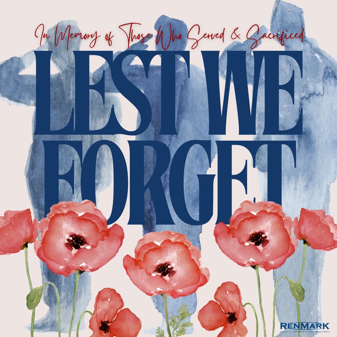Today, the Renmark team pauses to remember and honour all who served and sacrificed. Their courage, dedication, and selflessness have left a lasting impact on our communities. 

We will never forget.

#RemembranceDay #LestWeForget