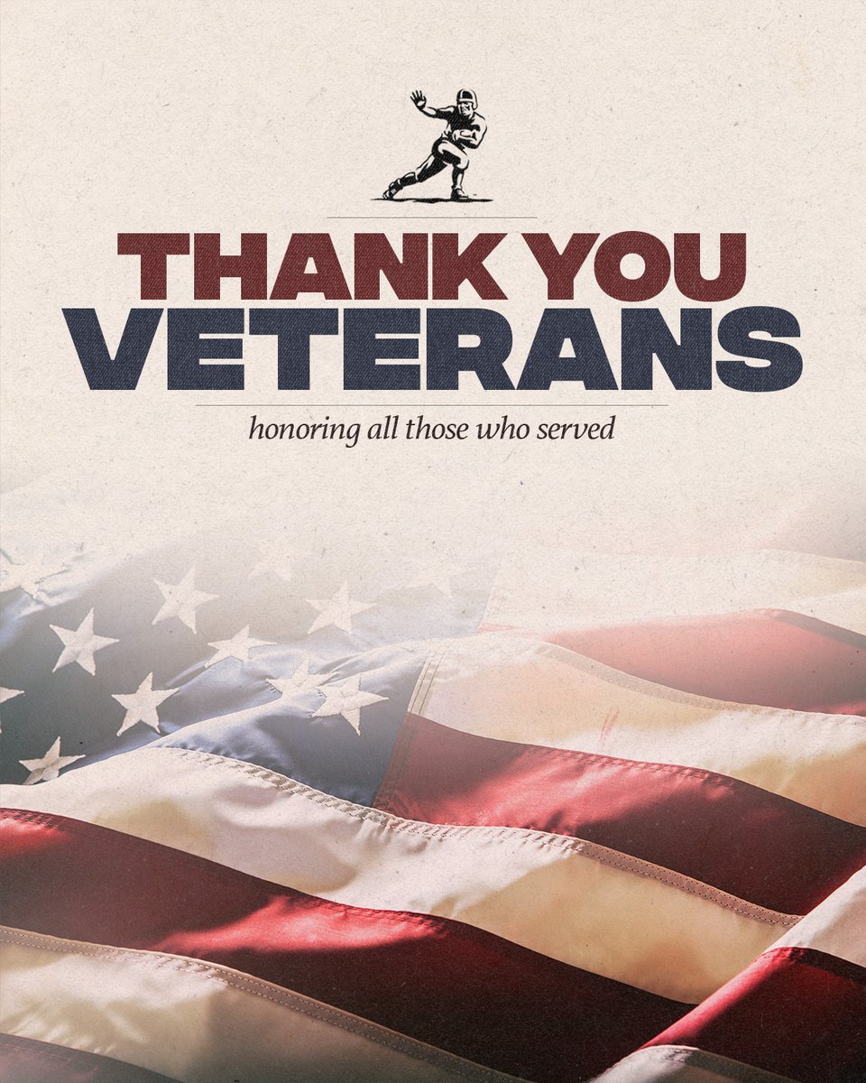 Today, we honor all who have served our country, including the many Heisman winners who proudly defended our freedom. We thank you for your service and sacrifice.🇺🇸