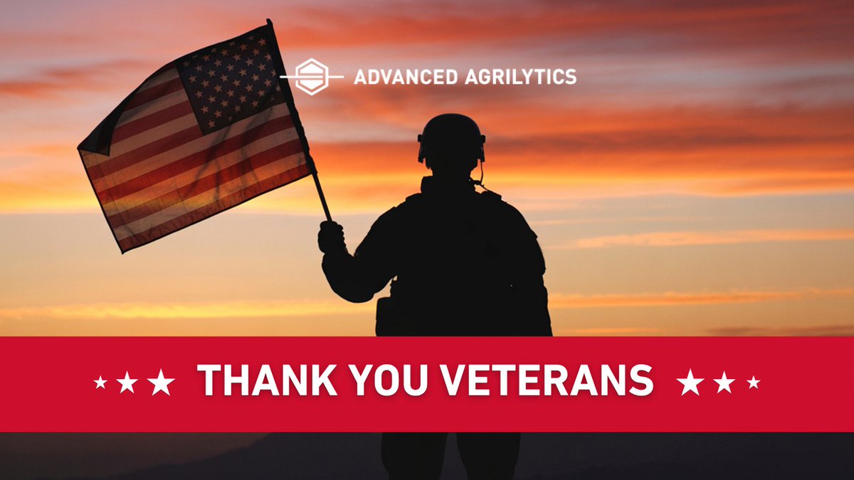 Today, we pause to honor the brave men and women who have served our country. Your courage, dedication, and sacrifice protect the freedoms we cherish every day.

From all of us at Advanced Agrilytics, thank you for your service,  today and always.

#VeteransDay #ThankYouVeterans