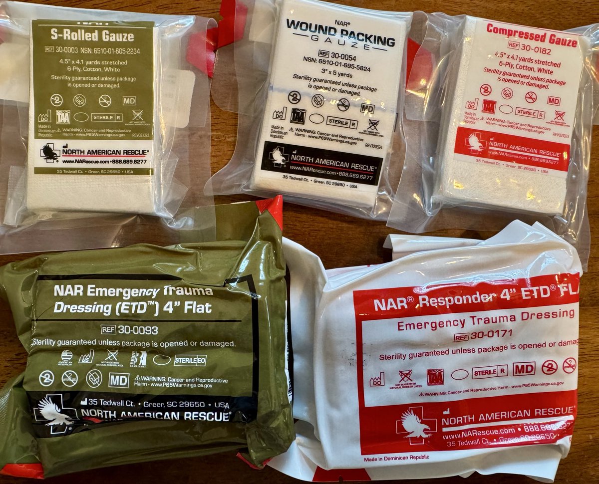 MidAtlMunition's tweet image. Need gauze and trauma dressings? We’ve got you covered.
North American Rescue gear, fresh stock, no shortcuts.
New YouTube Short just dropped — link in bio.