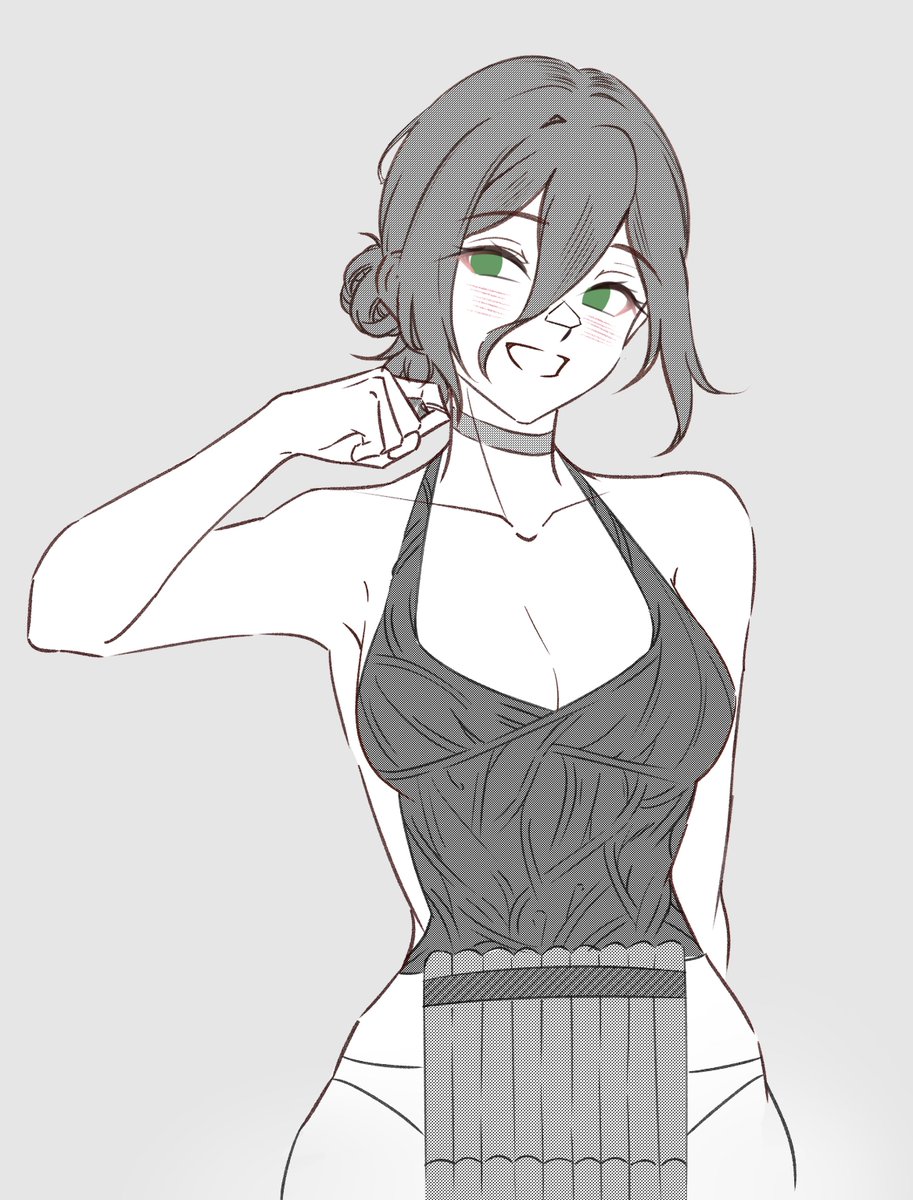 _meisaki_'s tweet photo. i was gonna draw her arms too but got too lazy... https://t.co/SJ4lcqFMSQ