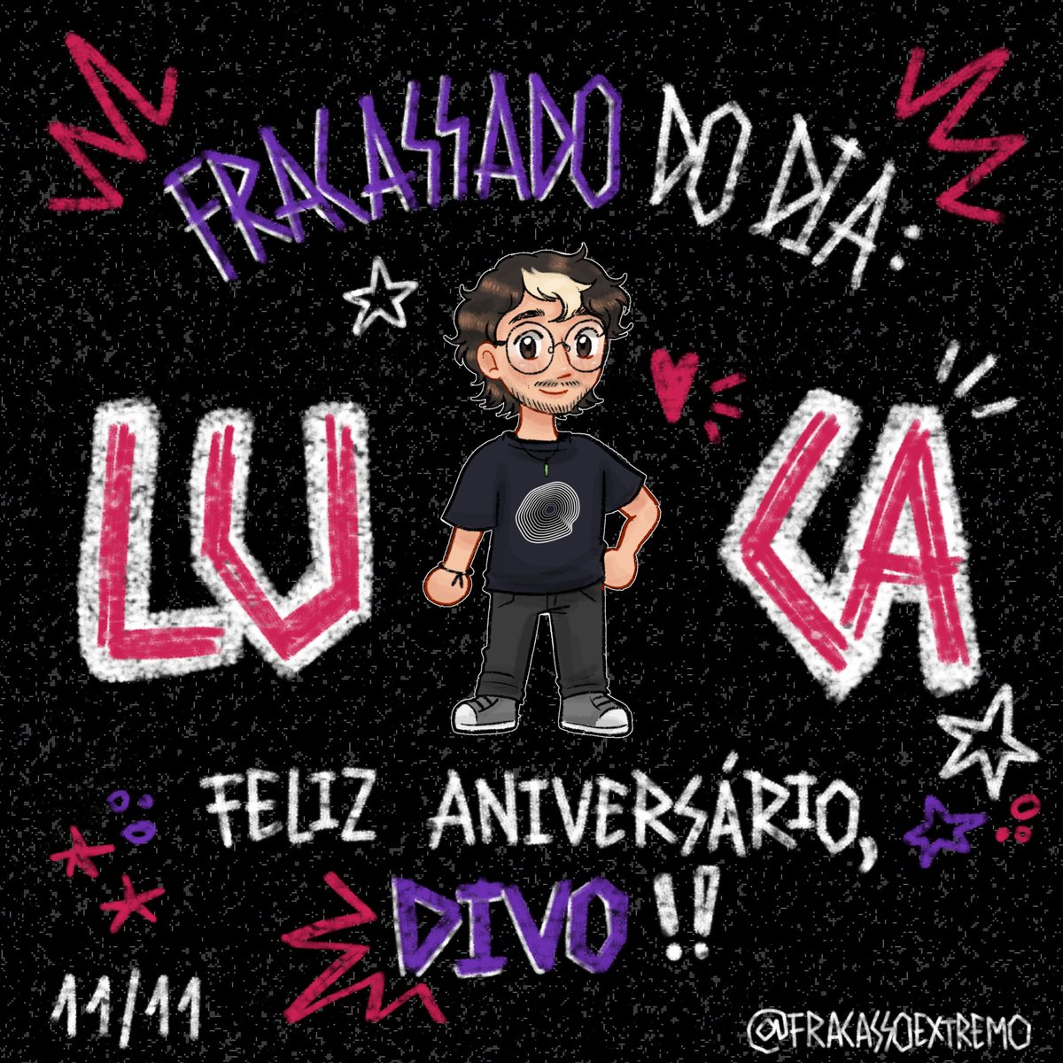 fracassoextremo's tweet photo. Hoje é aniversário do nosso queridíssimo @LucaGentil_ ! Desejamos um ótimo dia pro nosso player de bardo favorito e que você possa aproveitar cada segundo dele! Parabéns Luca!! https://t.co/fIYRrH0l4q