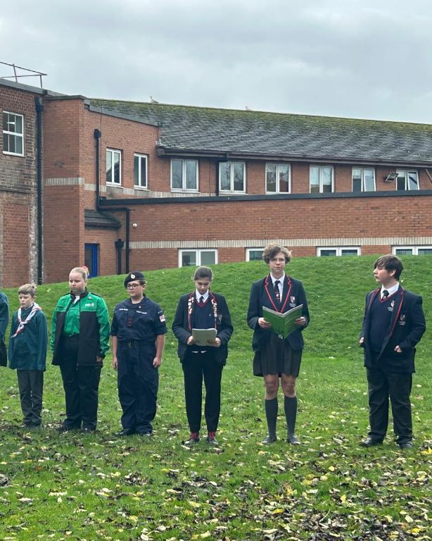 Childwall Sports and Science Academy pay their respect