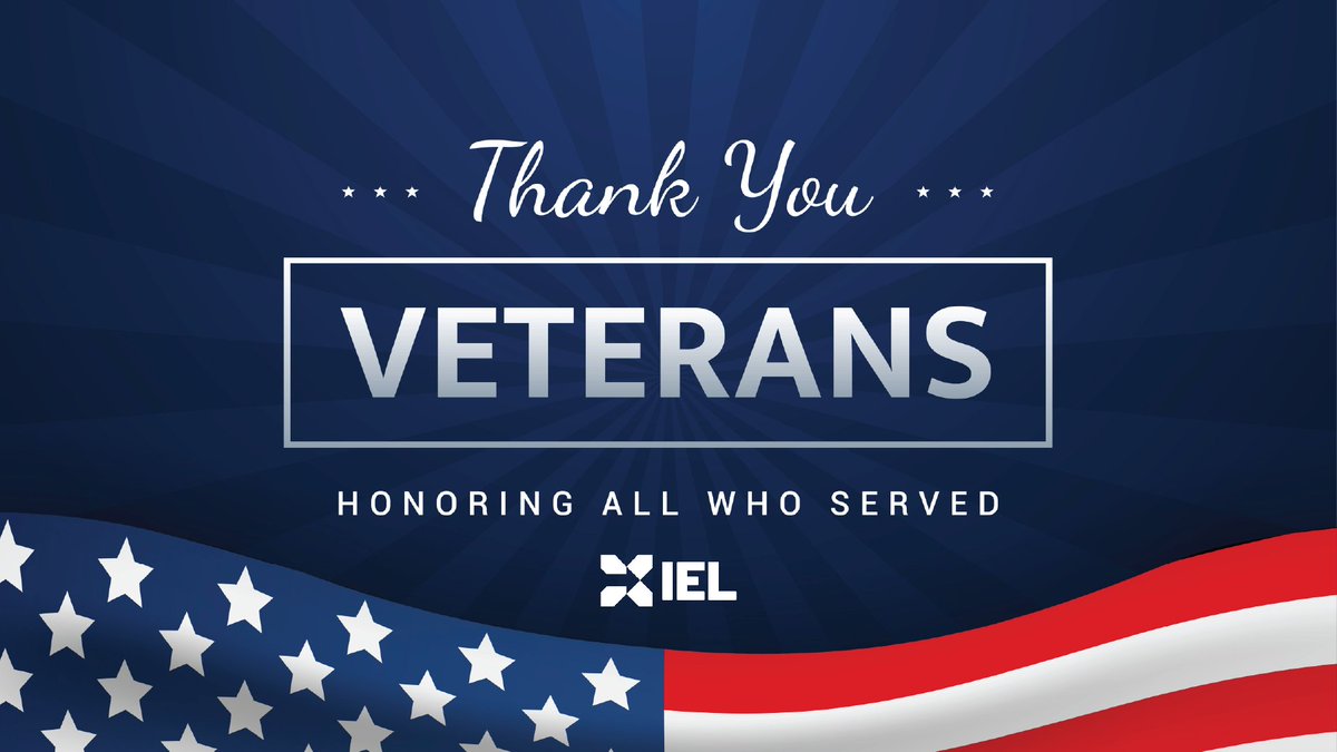 On this Veterans Day, we salute the brave men and women who have served our country. Thank you for your service!
#IEL #Integrity #VeteransDay