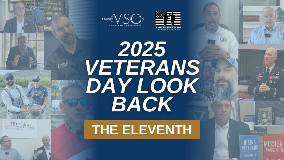 This Veterans Day, The Eleventh honors the organizations helping veterans continue their mission beyond service.  
 
Watch highlights from Knott Alone, Warriors Ethos, ACP, NextOp, Freedom Alliance, and more: hubs.li/Q03St3PL0  
 
#Veterans #TheEleventh #VSO #VeteransDay