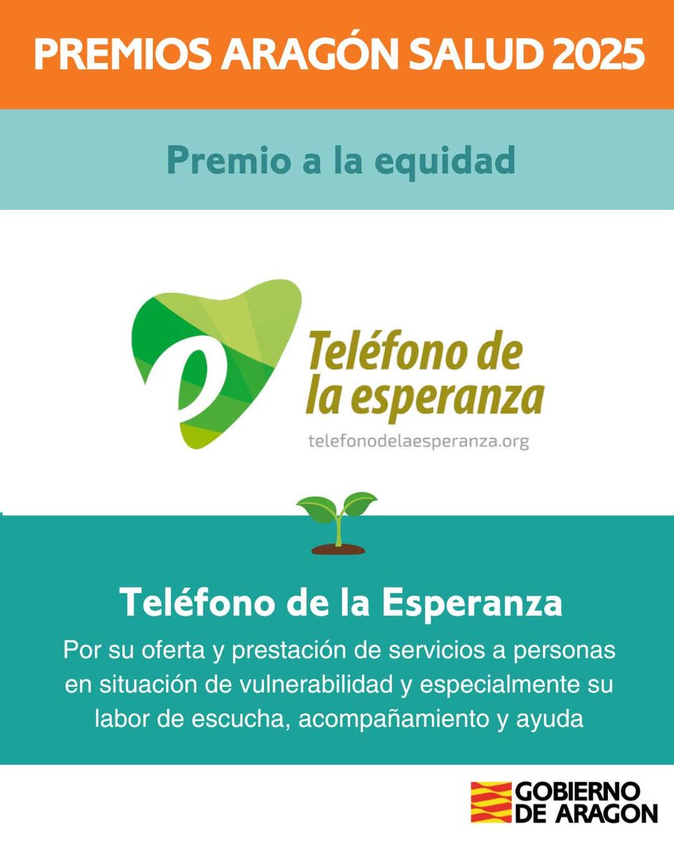 Teléfono de la Esperanza de Aragón (@telesperaragon) on Twitter photo 