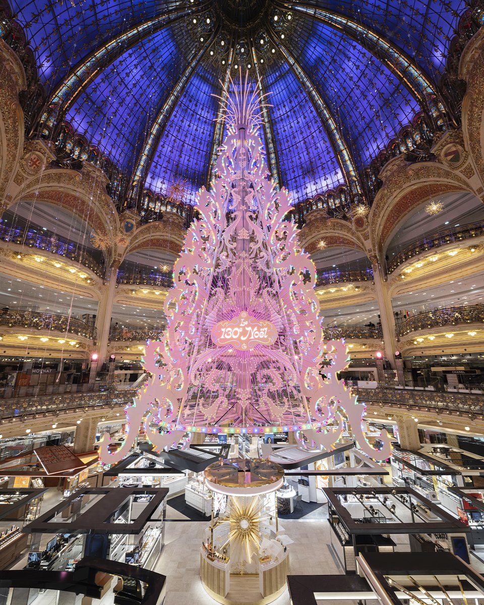 Parisianaes1's tweet image. Christmas at the Galerie Lafayette is around the corner