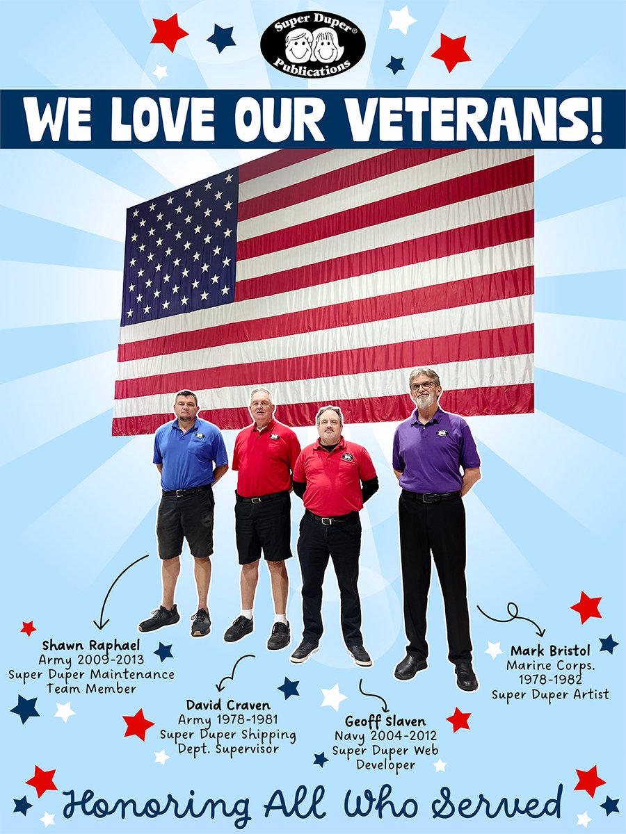 Happy Veterans Day! Thank you to all the veterans who have served in our U.S. Armed Forces during war and peacetime!

We honor America's veterans for their patriotism, courage, and willingness to serve the United States of America!