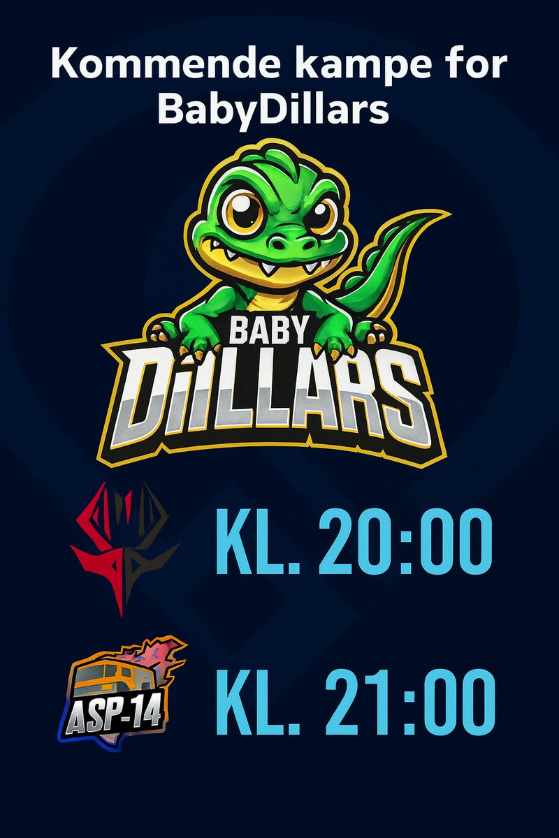 Så er vi her! De 2 sidste kampe af denne sæson! Tonight we feast! <a href="/MULTIHUNTERS11/">MULTIHUNTERS</a> Gør jer klar til at få rumpen smurt! og <a href="/ASP14cs/">ASP-14</a> i bliver desserten for i aften! Vi glæder os!
Husk og se med på twitch.tv/babydillars