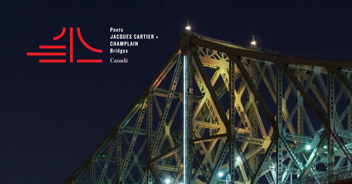 Le #pontJacquesCartier sera sobrement éclairé ce mardi soir, 11 novembre 2025, afin de souligner le Jour du Souvenir. 
*** 
The illumination of the #JacquesCartierBridge will be dimmed this Tuesday evening, November 11, 2025, to mark the Remembrance Day. 
#PJCCI #JCCBI