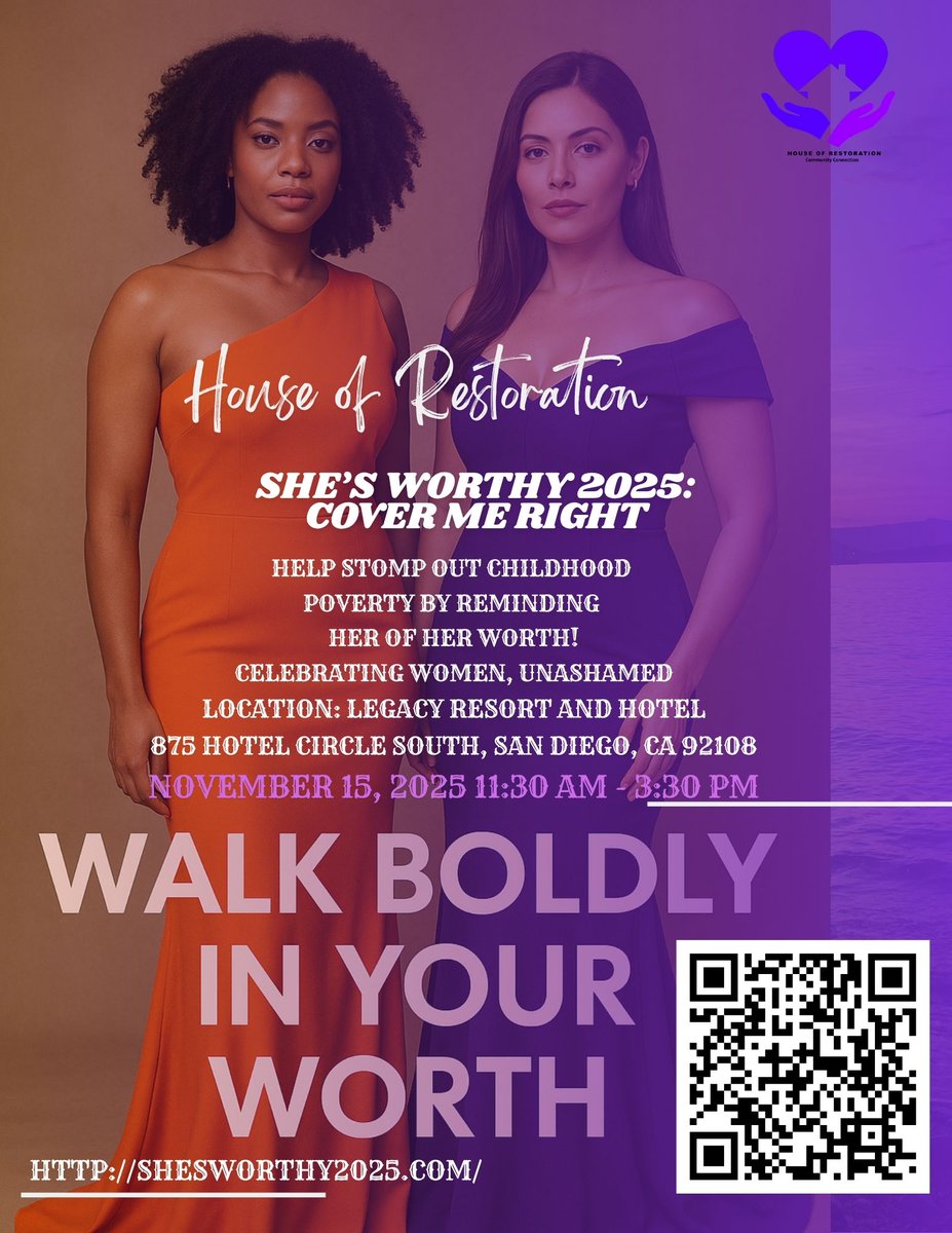 This event is a powerful Cultural Walk of Confidence! Only days away, please join us! 
#shesworthy2025