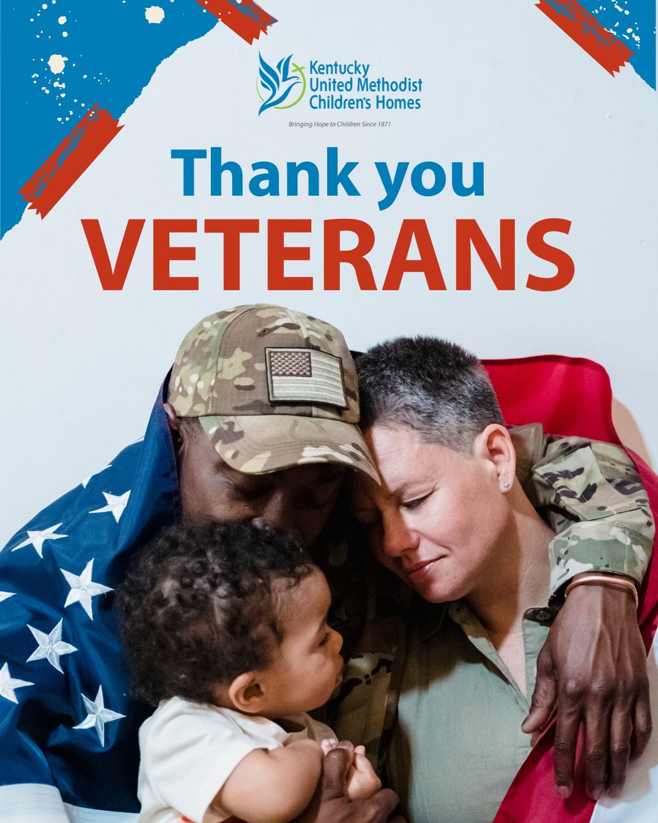 KYUMHCY's tweet photo. This Veterans Day, we recognize and honor those who have served in our military. At KyUMH, many of our youth that we serve over the past 154 years have joined the military and served our country. Thank you for your courage and sacrifice. https://t.co/lNlPUlvxEW