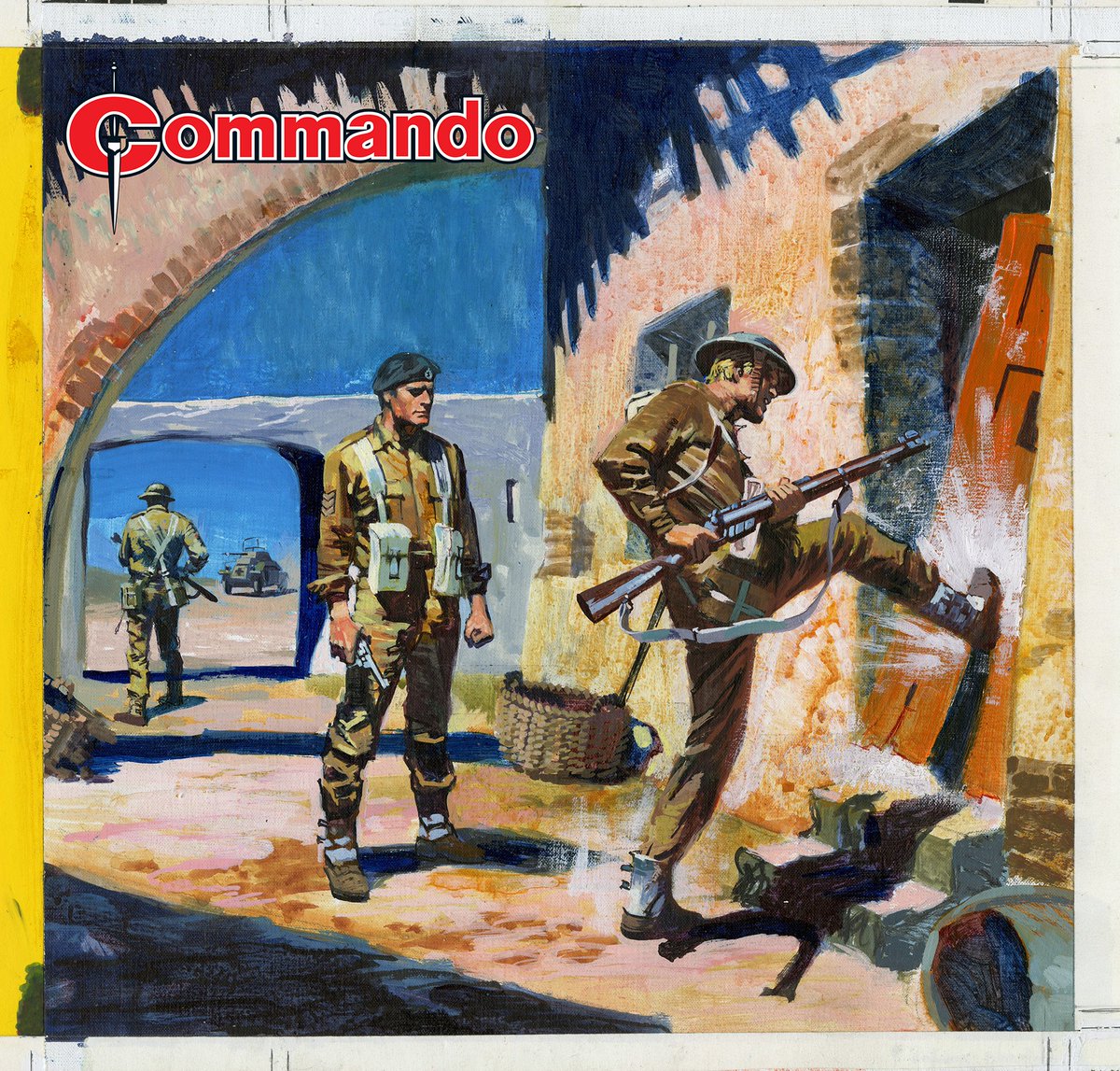 CommandoComic's tweet image. Danny Willis was the best shot in the regiment, but he soon discovered there was a heck of a difference between a rifle range in England and a trench on the front line in Italy. 
Issue 5908, THE RIFLEMAN, is out soon! - QM