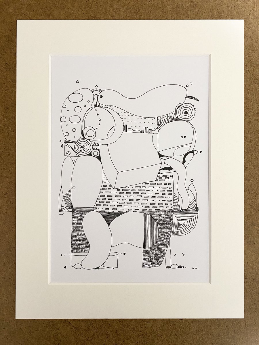 肉筆　mixed media　【抽象画】 水墨画 #抽象アート #墨絵 #抽象画 #現代美術 #InkPainting