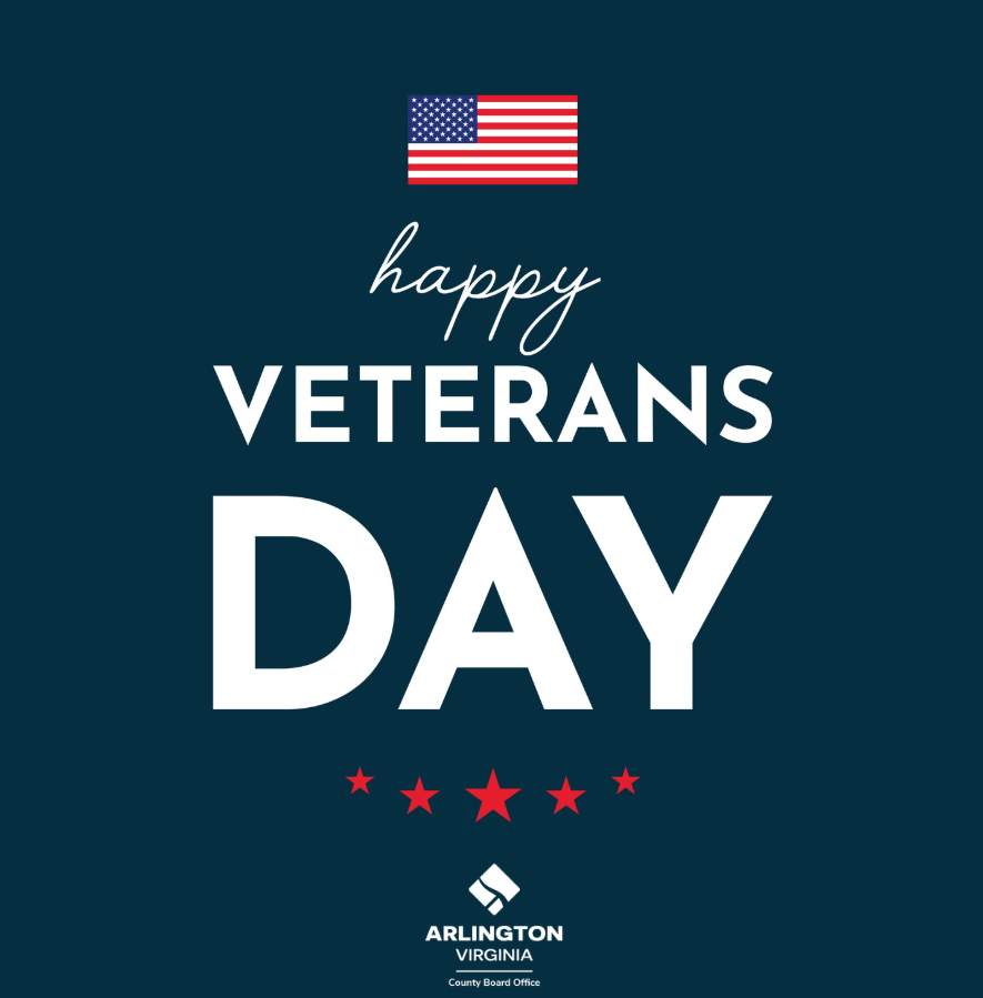 The Arlington County Board Office joins our community in honoring veterans for their service and sacrifice. Today and every day, we extend our gratitude to those who have worn the uniform and defended our nation with courage and dedication.
