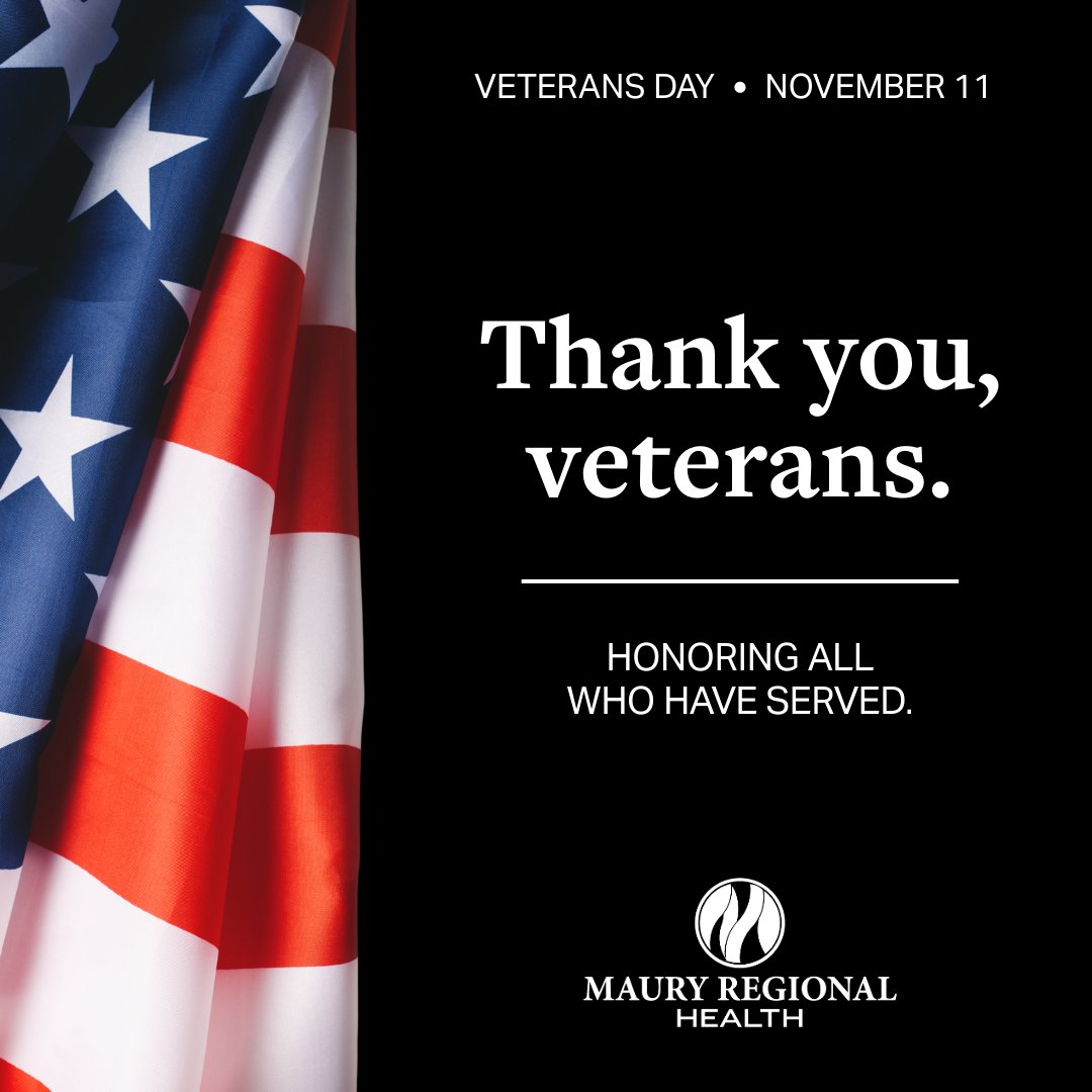 Today, we honor all those who have served and continue to serve our nation. We thank them for their service. 

We are proud to have many veterans on our team and grateful for their dedication to our patients and communities.