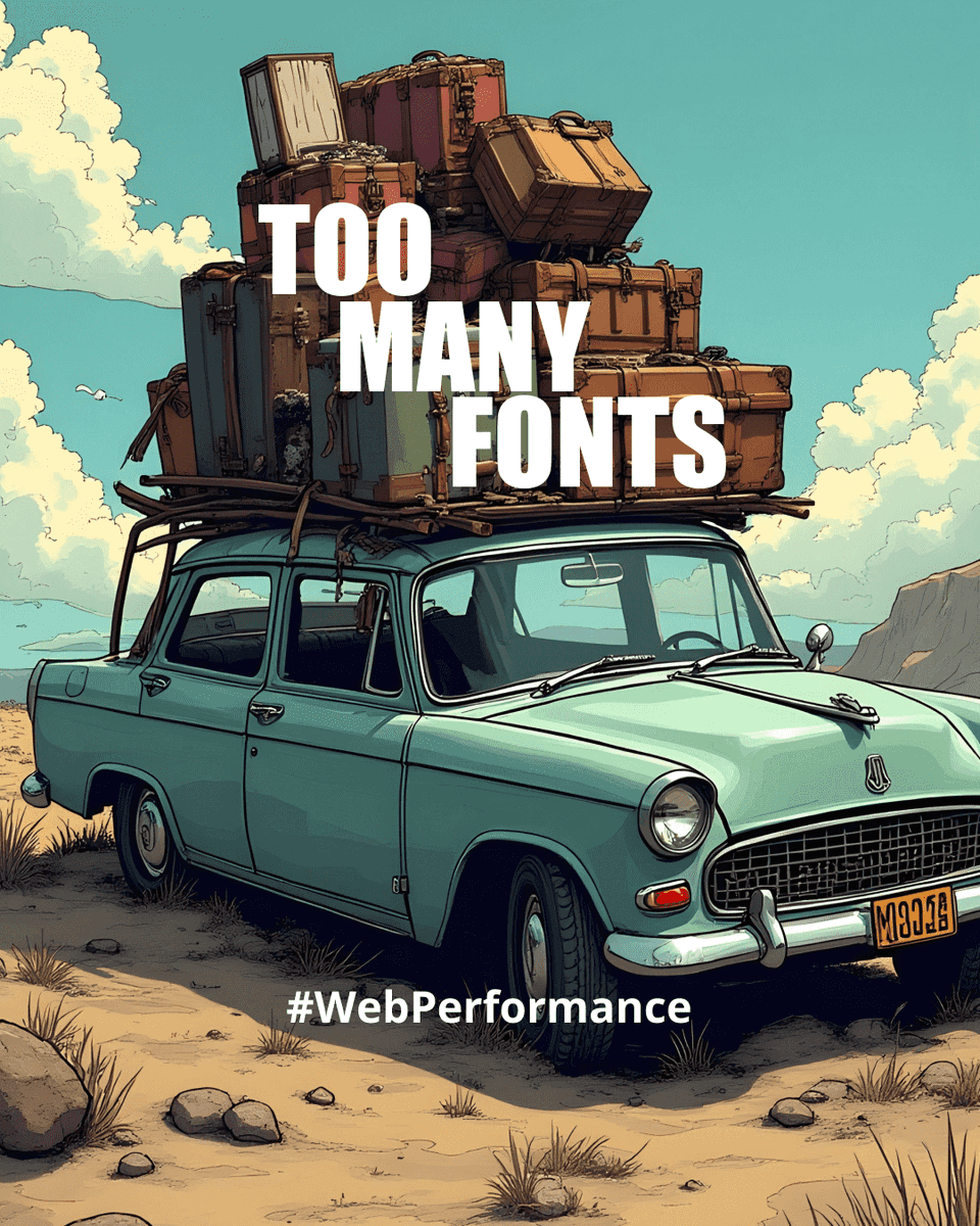 wearegecko's tweet image. Did you know fonts can impact load speed? Using too many custom fonts can slow your site down dramatically - affecting both UX and SEO. 

#TechTrivia #DidYouKnow #WebPerformance #UXDesign