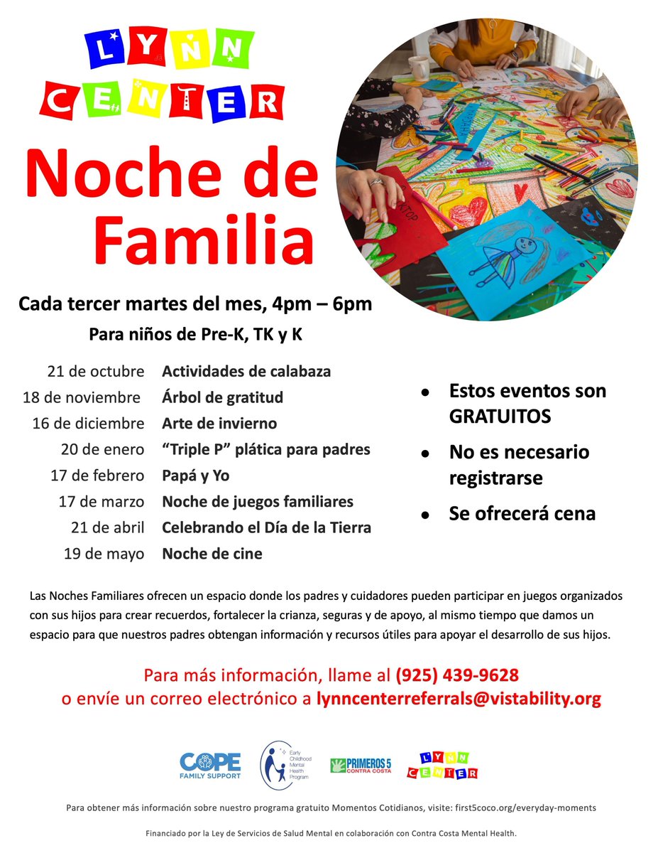 Join us Tuesday, November 18 for Family Night! 🎉

A free evening of fun, learning, and connection for parents, caregivers, and kids.

🍽 Dinner included | 📝 No registration needed

Let’s celebrate #EverydayMoments together! 💛

#FamilyNight #FamilyEngagement #ParentingSupport