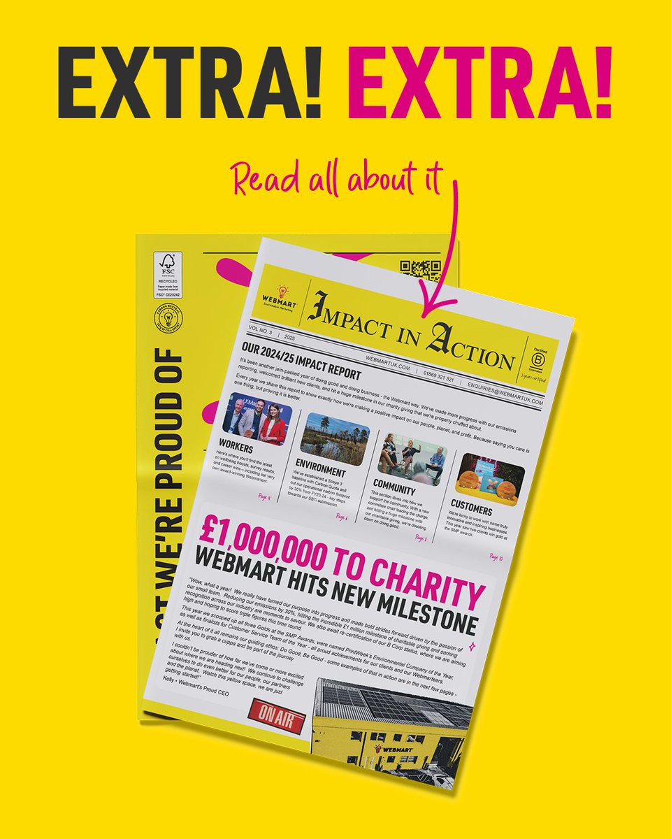 £1 million to charitable causes 🤩 We've also worked incredibly hard to deliver excellent (and, ahem, award-winning) campaigns for our clients, on top of offsetting tonnes of carbon, remaining carbon neutral as a business, and recertifying as a B Corp. 

hubs.la/Q03F11XX0