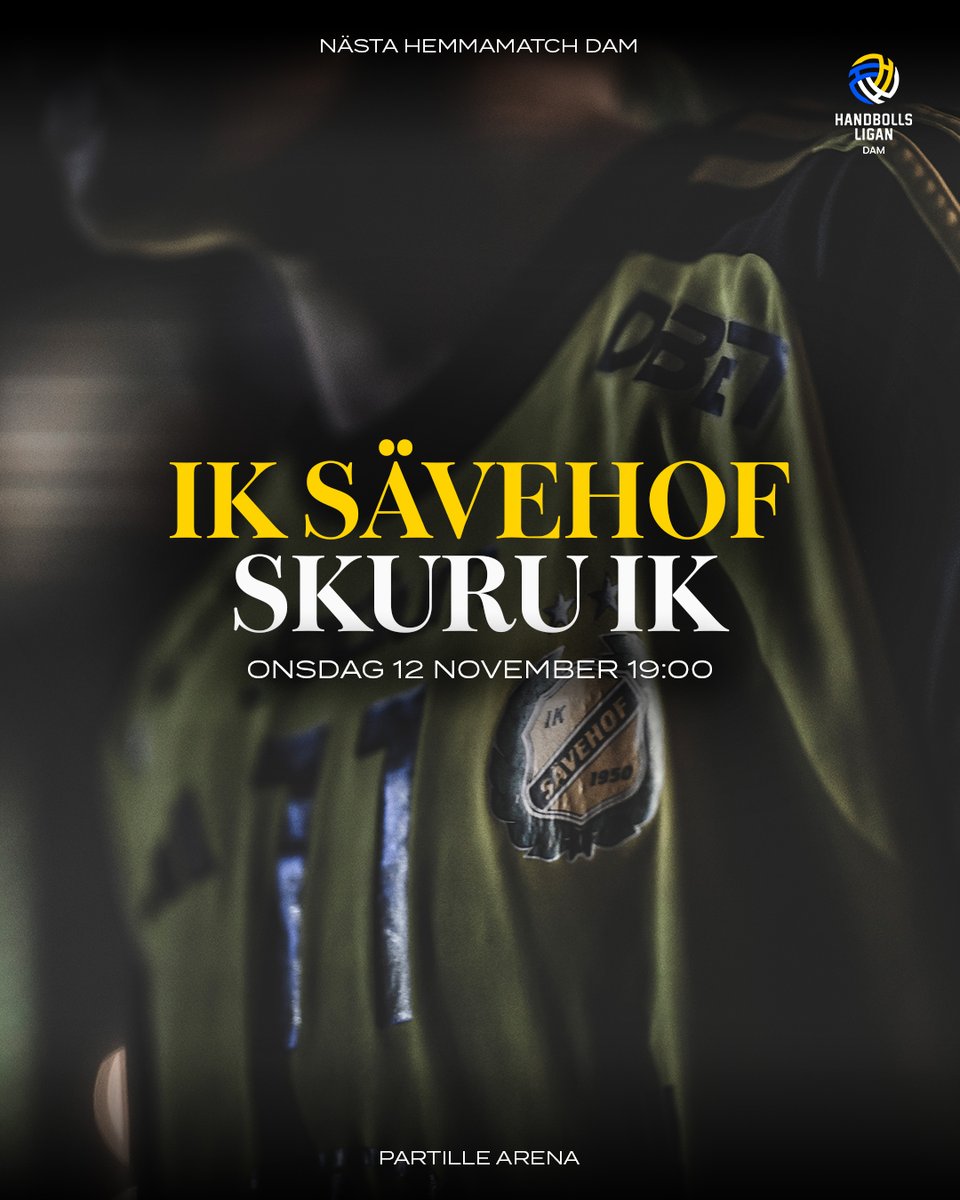 🫵 | Vi vill ha dig på plats när serieledarna springer in i Partille Arena imorgon. Biljetter till matchen köper du via savehof.se.

#sävehof #gulsvartmagi #handbollsligan