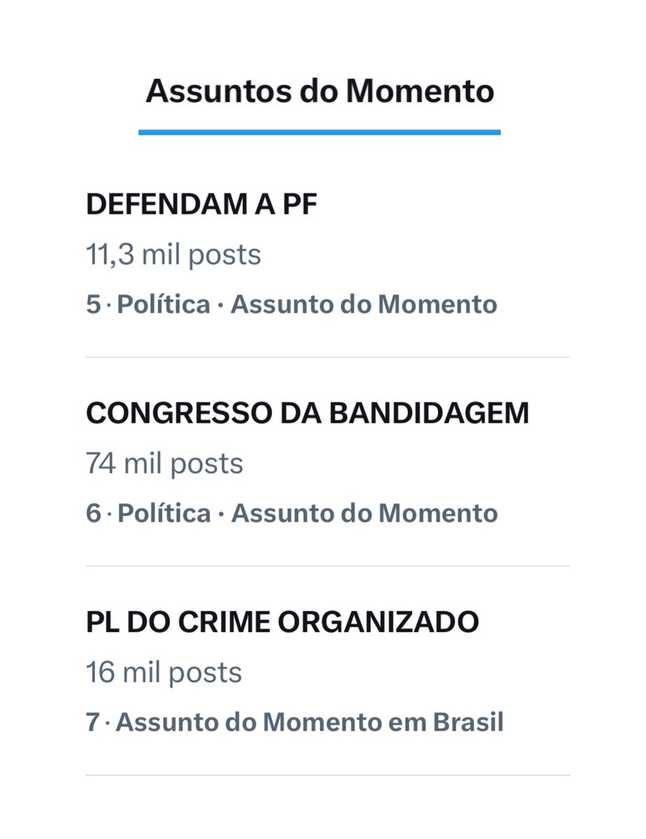 Estamos dominando o debate! Continuem pressionando muito ✊🏾

CONGRESSO DA BANDIDAGEM
DEFENDAM A PF
PL DO CRIME ORGANIZADO
MOTTA E DERRITE PROTEGEM O CRIME