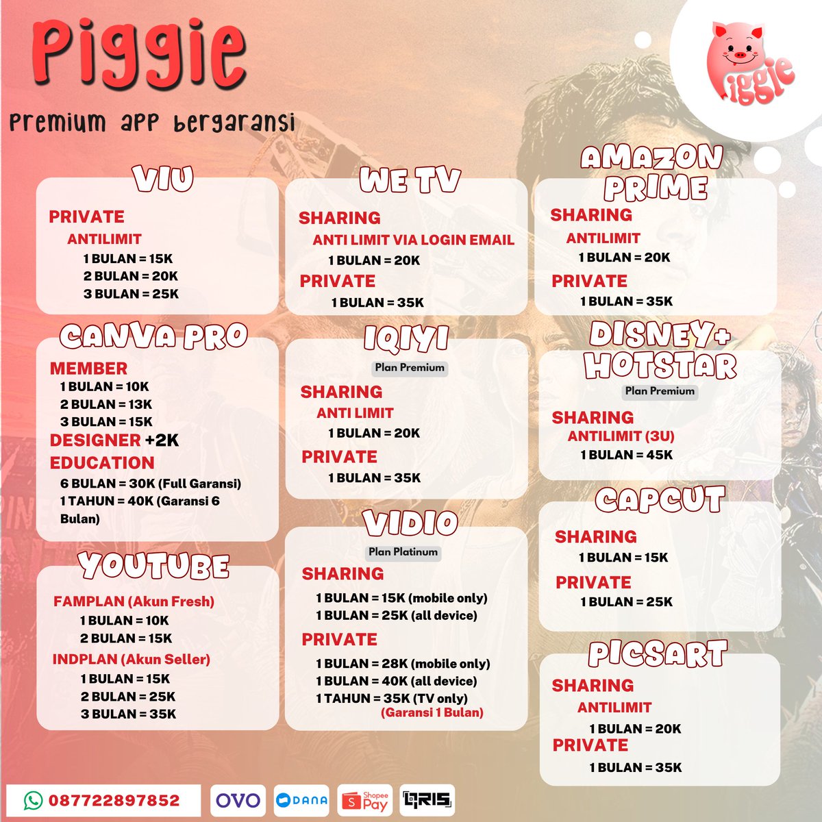App Prem Murah ⋆。♡˚ tweet media