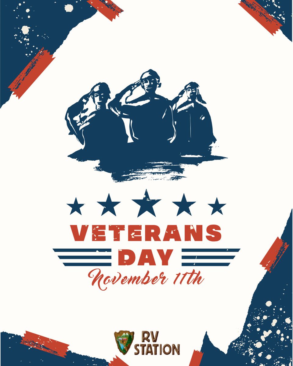 StationOk's tweet photo. 💫 Our freedom to travel, explore, and live the RV life wouldn’t be possible without our Veterans.
Thank you for your courage, sacrifice, and service. 🙌
#VeteransDay #RVStationResort #ThankYouVets #RVLife #HonorAndRespect

https://t.co/a2FynNfLA3 https://t.co/FUhdeMMwSX
