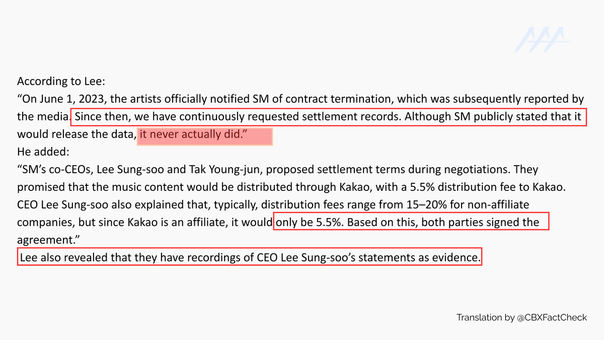 CBXFactCheck's tweet photo. We tried to clear up some misleading info that has circulated about CBX; a thread:
1️⃣ 10% fee
2️⃣ Settlement data 
3️⃣ Subsidiary
4️⃣ INB100 CEO
5️⃣ Kakao
6️⃣ 6 losses
A full translation of CBX's side "emergency press" [10June'24] is attached here:
🧷https://t.co/Lc4WAVHcX2 https://t.co/0KbEyG0QHk