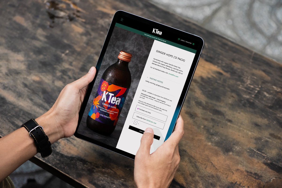 PremDigitalWeb's tweet image. New KTea Kombucha e-commerce site now live! 🍹 Selling premium kombucha across the Channel Islands: kteakombucha.com Need a high-performing website for your business? premierdigital.net #InvernessWebDesigners #Kombucha #ChannelIslands #WebDesign #Ecommerce
