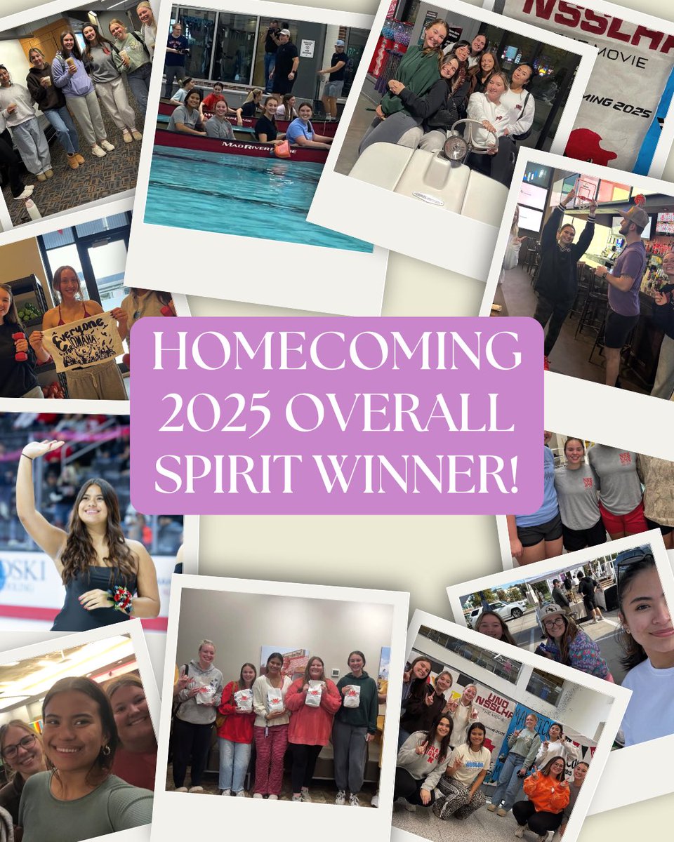 UNO NSSLHA was recognized as one of the Overall Spirit Award Winners for Homecoming 2025! We had so much fun 🔴⚫️ #nsslhastrong <a href="/SertomaHQ/">Sertoma Inc.</a> <a href="/NSSLHA/">National NSSLHA</a>