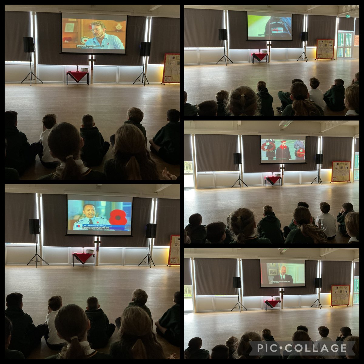 #y5 #y6 We watched an assembly live about remembering the people who died in the war because they sacrificed themselves for our countries peace. We had 2 minutes of silence to remember the people who died in the war. ❤️🖤