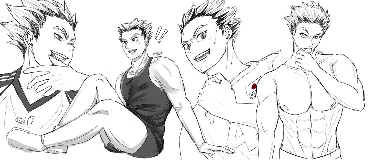 I love my bokuto sketches 🦉🩷 he is sooo satisfying to draw...