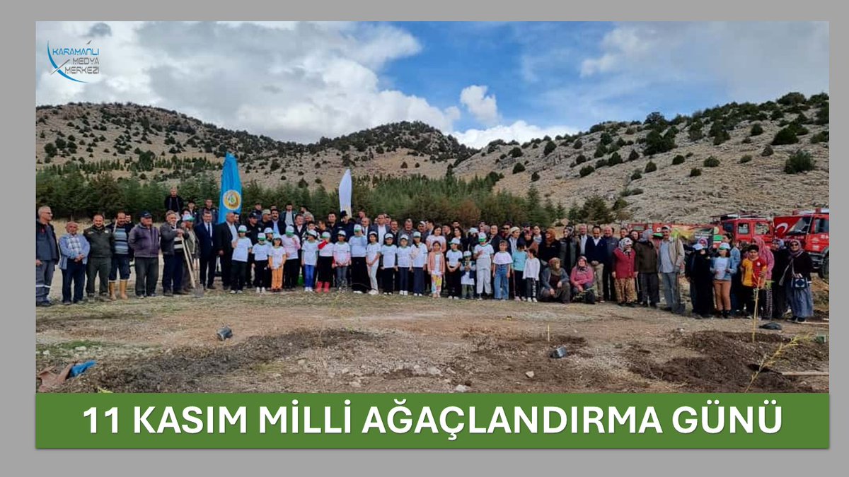 MİLLİ AĞAÇLANDIRMA GÜNÜ'NDE FİDANLAR TOPRAKLA BULUŞTU - VİDEO HABER karamanlihaber.com/2025/11/11/mil…