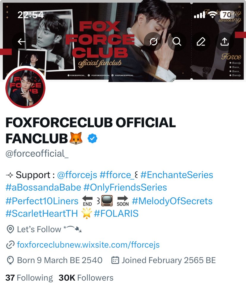forceofficial_'s tweet image. บ้านหลังนี้ใหญ่ขึ้นทุกวัน #fforce_
ฟ็อกฟอส 30K ฟอล 🥺🤲🏻🧡

ขอบคุณชาว #FOLARIS สำหรับทุกความรัก ทุกการสนับสนุนที่มีให้ฟอสเสมอมานะคะ ฟ็อกฟอสจะพยายามพัฒนาตัวเอง จับมือและเติบโตไปพร้อมกับฟอส ขอบคุณที่เอ็นดูพวกเราเสมอมานะคะ รักน้า 🦊⭐️

         05.04.2023                   07.11.2025