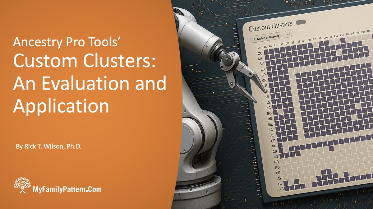 MyFamilyPattern's tweet image. Ancestry’s new Custom Clusters tool is compared against Gephi network graphs, Ancestry’s Shared Match filter, and accumulated documentary research. While it’s a must-use tool, see what might be missing from your Custom Cluster. myfamilypattern.com/custom-cluster… #ancestry @Ancestry