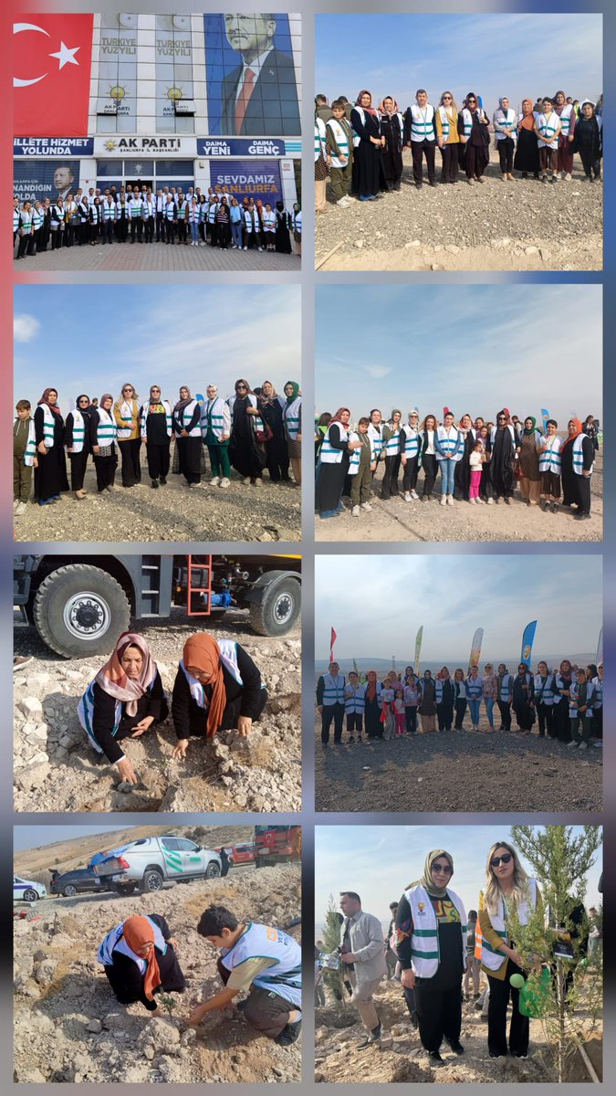 11 Kasım #MilliAğaçlandırmaGünü'müz kutlu olsun.

AK Parti Şanlıurfa il Kadın Kolları ve AK Parti Teşkilatları olarak, “Geleceğe Nefes” seferberliğinde fidanları toprakla kavuşturduk ve yarınlara umut yeşerttik.

Her fidanımız, nesillere aktaracağımız en kıymetli emanet! 
Yeşil