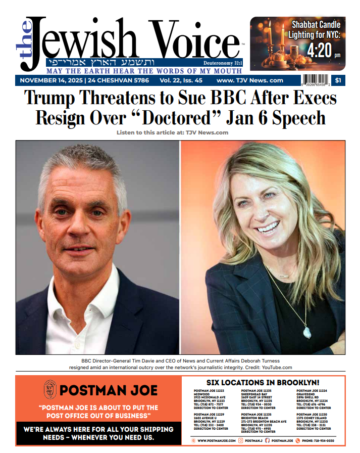 TJVNEWS's tweet photo. TJV Print Edition 11/14/25 on News stands Now !

https://t.co/zwooHthLfr

Prefer a print copy at your door?
📬 Home delivery available — call us at 917-975-8499 to subscribe!

#TJVNews #JewishVoice #printEdition #Delivery https://t.co/YJHHAZUkyK