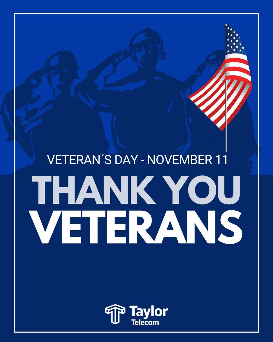 TelecomTaylor's tweet photo. Today and every day, we honor the brave men and women who have served our country. Thank you for your service and sacrifice. https://t.co/m0XNvzjqaz
