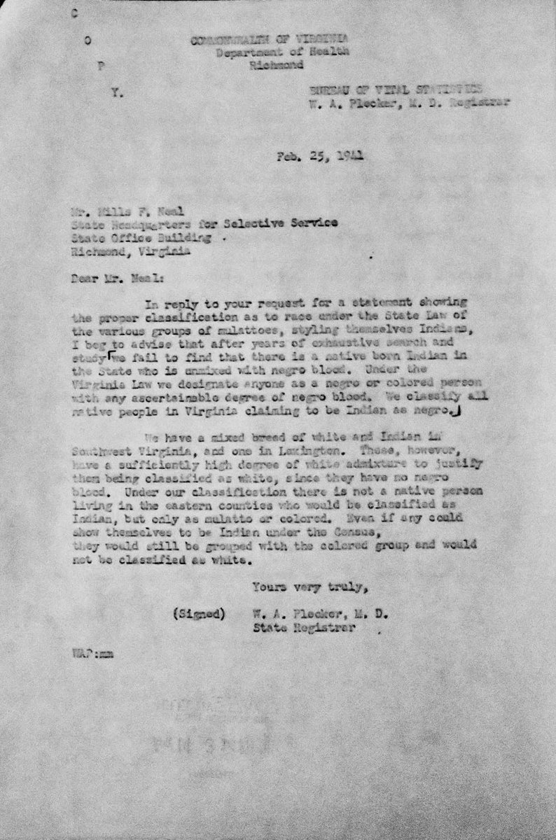 Native Americans have the highest rates of military service in proportion to every other ethnic group in the U.S.
In Virginia, during WWII, Indigenous men were forbidden to register for the draft as Indian. Some went to jail. Listen to veteran’s stories  wvtf.org/podcast/tribal…