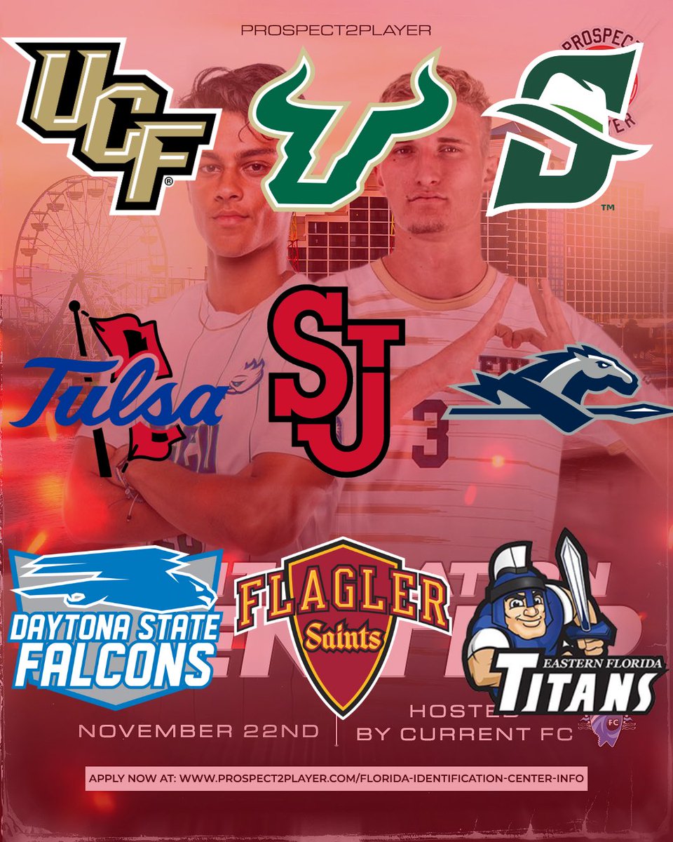 Prospect2Player's tweet image. Less than 2 weeks away‼️ Coaches from NCAA D1, D2, and NJCAA have all confirmed their attendance. More coaches on the watchlist as well. A few more spots available - see you in Florida ☀️🏝️⚽️