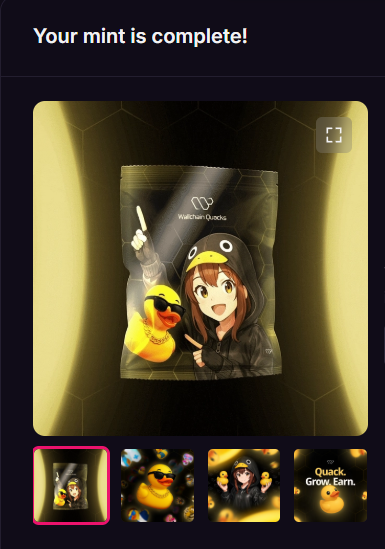 Gm 🕶️
Minted my <a href="/wallchain/">Wallchain Quacks</a> Quack Heads NFT