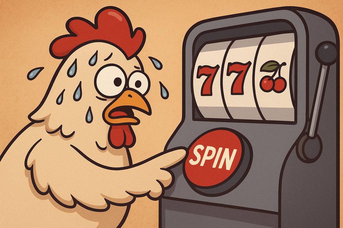 alisterzindel's tweet photo. When your $5 turns into $200 and you swear you’re gonna stop gambling but @CluckBet says “one more spin…” 🐔🎰

Want to join the fun? Pre-register here: https://t.co/PzLwuICS29

#Web3Casino #Cluckbet https://t.co/FKoYyNNEGJ