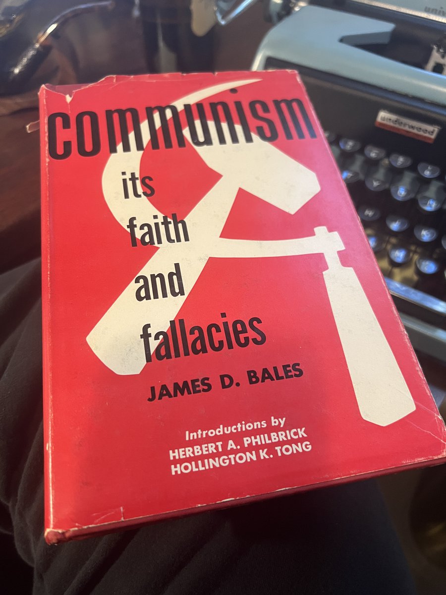 benhardlastname's tweet photo. My thoughts upon dusting off James D Bales' 1962 book: 

When the State becomes the source of meaning, morality, and identity, the soul becomes small.
The deepest human problems are spiritual before they are economic.
The answer is not the State.
The answer is Christ. https://t.co/jLUsRoe5Z6