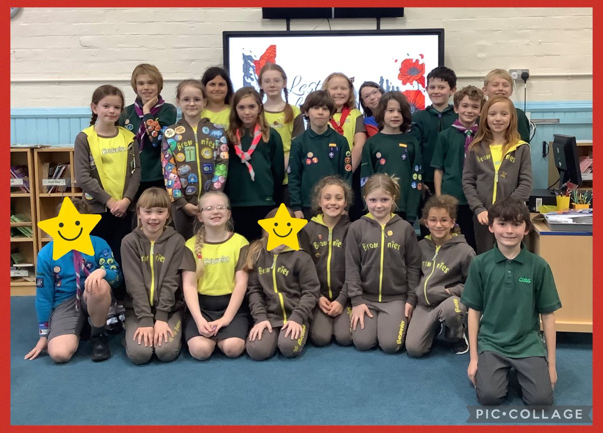 stirchleyschool's tweet image. Our #KeyStage2 children are proudly wearing their out of school organisation uniforms today as we mark #RemembranceDay #lestweforget #commemerative #brownies #guides #scouts #cubs 🌺