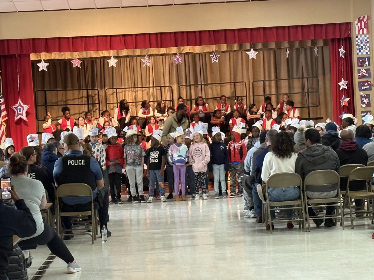 2nd grade performs during our Veteran’s Day Assembly!