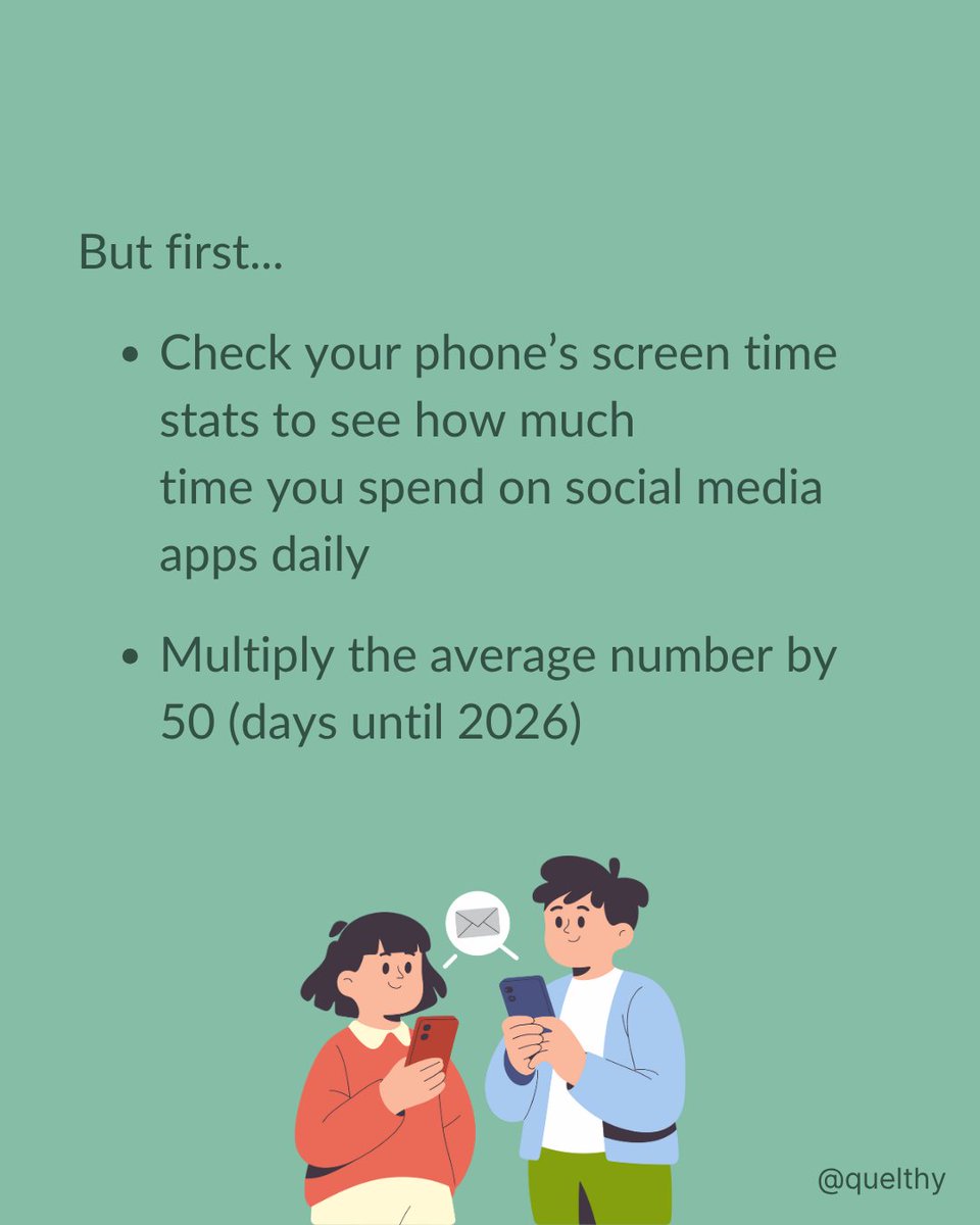 QuelthyNY's tweet photo. Are you up for an experiment?
Finish 2025 strong! Discover what you can accomplish in just 50 days with a slight shift in one habit 👇
#Quelthy #socialmedia #parentscorner #newyearresolutions #challenge #productivity #goals https://t.co/NqIF6TURQ5