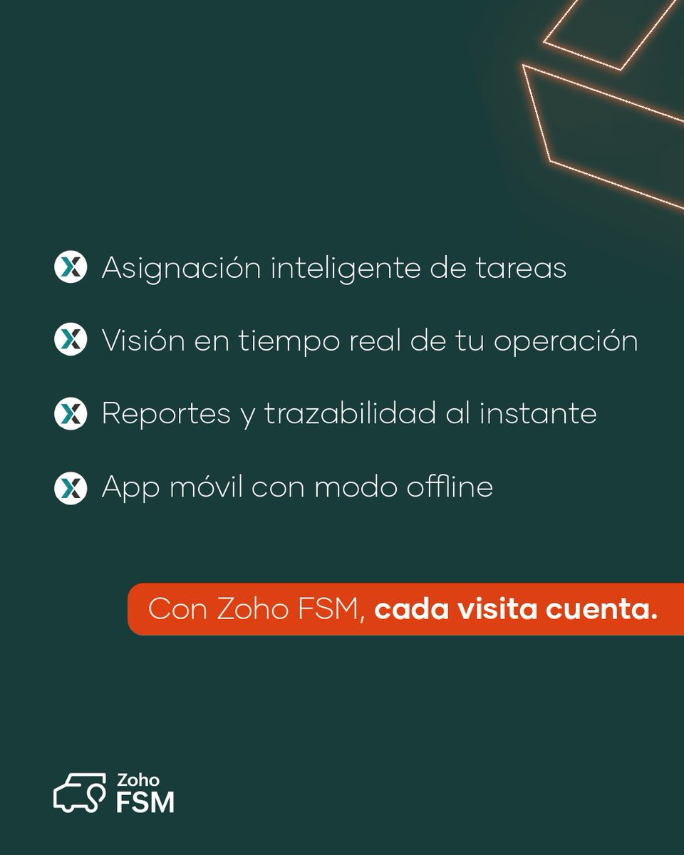 etixen_cloud's tweet photo. Zoho FSM optimiza cada paso del proceso y cuenta con una app móvil para que tus técnicos gestionen todo desde el terreno, sin conexión ni pérdida de datos. En 2026, mejora el control y reduce el esfuerzo con Etixen.

#zoho #fsm #Etixen #transformacióndigital #productividad https://t.co/BAFY5HGUzE