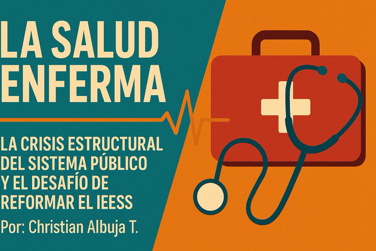 ChrisAlbujaT's tweet photo. 🏥 La salud del Ecuador no necesita más parches, necesita reformas.
El IESS debe administrar fondos, no hospitales.
La eficiencia y la transparencia también salvan vidas.
@DanielNoboaOk @Salud_Ec @IESSec 

💬 La salud enferma.
Por @ChristianAlbujaT
#Ecuador #SaludPública #EconomíaLiberal #IESS #EcuadorEnPerspectiva

https://t.co/DVkmnj9Vey